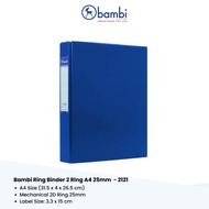 Bambi Ring Binder 2 Ring A4 25 mm  - 2121
