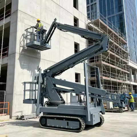 10-24M All Terrain Spider Articulated Crawler Boom Lift Aerial Work Platform Tracked Chassis Electri