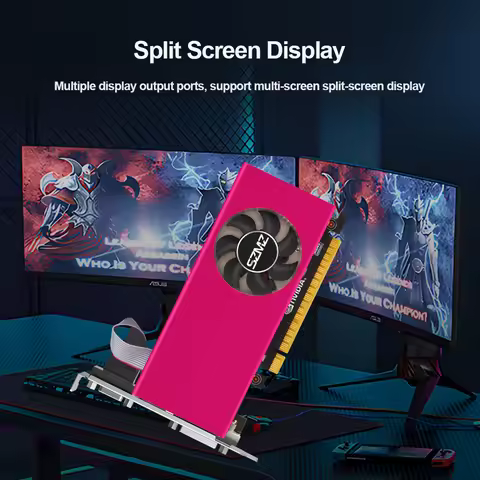 GTX 750TI 4GB Graphics Card PCI-E 2.0 16X Low Profile Video Card DDR5 Desktop Graphics Card HDMI-Com