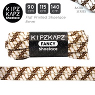 LIMTED EDITION KIPZKAPZ FANCY XS63A - FLAT PRINTED 8MM - BATIK BROWN - 140cm