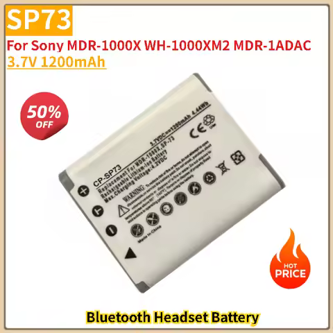 SP73 Battery 3.7V 1200mAh for Sony MDR-1000X WH-1000XM2 MDR-1ADAC Bluetooth Headset Battery Brand-Ne