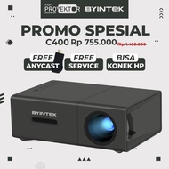 PROMO PROYEKTOR C400 WIFI BYINTEK | PROYEKTOR MINI - STORENMR