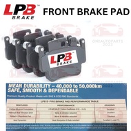 LPB e-PRO SEMI METALLIC FRONT BRAKE PAD PORSCHE 911 (996) CARERRA 4 3.6 (997) CARERRA 4 S 3.8 BOXTER