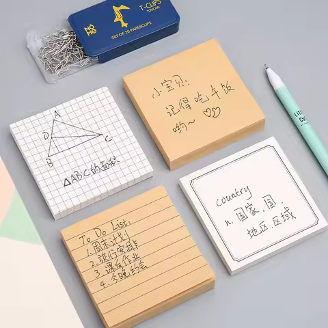 80 Sheets Per Book Office Memo Pad Versatile Color Bookmark Notebook Internal Memo Pad MultiPurpose 
