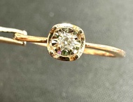 แหวนเพชร 2.3มม. ทอง18k รับประกัน 100% ( size 14 ) Diamond 2.3mm 18k gold ring 100% guaranty ( size 1