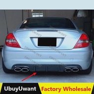 On sale Carbon Fiber Car Exhaust Splitter Spoiler Plate For Mercedes Benz SLK R171 SLK280 SLK300 SLK