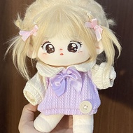 Blueberry Milk Cover Doll Clothes 20cm Cotton Doll Blue Series Cute Boy Girl Clothes in Stock Cartoo