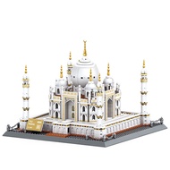 Indian Taj Mahal Domestic Small Particle Children's 3D House Model Mini Brick Assembly City Street V