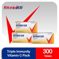 Triple Immunity Vitamin C Pack: RiteMED Ascorbic Acid 100s (3 Boxes)