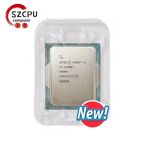 Intel Core i3 13100F New CPU i3-13100F 3.4 GHz 4-Core 8-Thread 65W LGA 1700 but no fan
