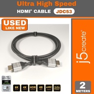 (Used Like New) j5create Ultra High Speed HDMI Cable 8K60fps JDC53