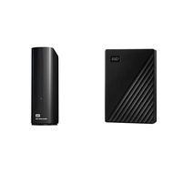 Western Digital WD 6TB Elements Desktop External Hard Drive & 4TB My Passport Portable External Hard