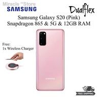 ♗℗✎Samsung Galaxy S20 5G Dual SIM Grey/Pink/White (Snapdragon 865 &amp; 12GB RAM 128GB Rom)