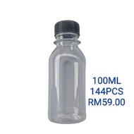 Botol Plastik 100ml ( 144pcs) Harga kilang