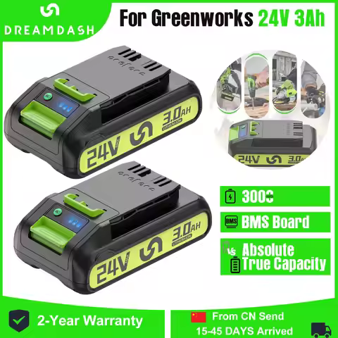 Dreamdash For Greenworks 24V G24B2 Lithium Battery 29842 29852 BAG708 29322 21342 Tools Replacement