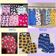 KiDs | 4-7y/o | Girl or Boy | Printed Terno Set | Top + Shorts