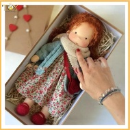 deveodo Knitted Dolls with Long Hair 12 Soft Girl Rag Dolls 12 Handmade Waldorf Doll Soft Knitted Cu