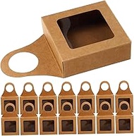 20pcs Box Small Gift Boxes Wine Boxes for Gifts Boxes for Packaging Kraft Boxes Hanging Gift Boxes Pastry Boxes Chocolate Wine Decor Red Wine Holder Candy Foldable Kraft Paper