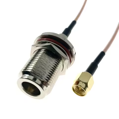 RF Adapter N Female Bulkhead To SMA Male Plug conncetor RG316 Pigtail Cable RF Coaxial Cables Jumper
