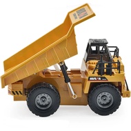 Huina 1534 9CH RC Alloy Dump Truck Kejuruteraan Forklift Traktor Berat Mainan Kereta Kawalan Jauh un