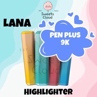 【100% ORIGINAL】PEN PLUS 9K Highlighter Pen School Office Stationery Plus Art Colorful LANA Text Mark
