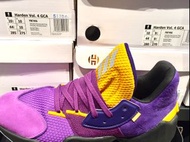 Adidas Harden Vol 4 GCA 三葉草 紫金球鞋 原版吊牌 FW7496