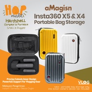 AMagisn Carry Case for Insta360 X5 X4 Small PC Hardshell Insta Bag 360 X 4 5 Shoulder Bag Sling Came