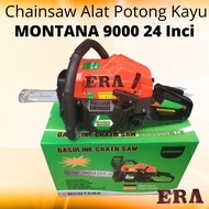 MONTANA - Chainsaw CS9000MTN Bar 24ā Mesin Gergaji Pohon Kayu 24 Inci Alat Potong Kayu 24 Inch 6500