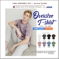 ✅*LMK【Arrive Guide】280gsm Heavyweight OVERSIZED Tshirt Cotton Short Sleeve - Gildan AG280 @LMK APPAR
