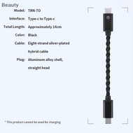[beauty] TRN TO Type C To Type C DAC Amp Upgrade Cable Hifi Adapter Earphone Amplifier 8Strand Silve