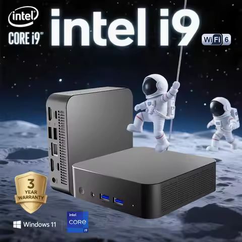 NEW Intel Core i9 10980HK or Core i9 9900U Gaming Mini PC Windows 11 Pro 16GB DDR4 1TB 2TB M.2 SSD W