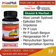 Obat Lemah Sahwat Mr P Susah Bangun Anti Loyo Impotensi Mengentalkan Sperma Pria GAMAT EMAS KAPSUL
