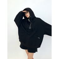 Y2 style ️ u Design Sense Half Zipper Colorful Hat T Y2style European American Loose Korean Version 