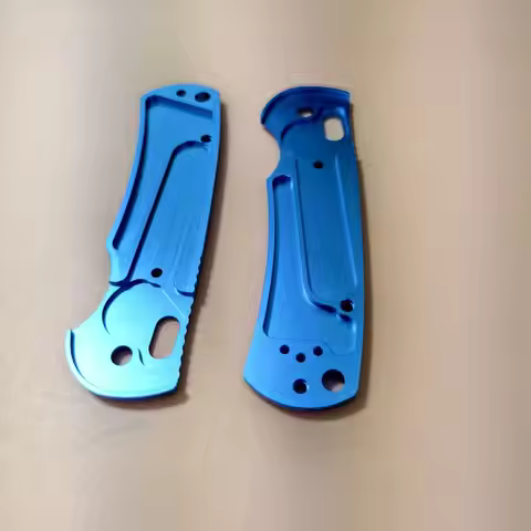 1 Pair Blue Aluminum Handle Scales for Benchmade Griptilian 550/551 Knives