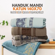 KATUN Jumbo Adult Bath Towel 70x140Cm 100% Cotton Embroidered Motif Bath Towel MJ-1A/B/C Lovely Home