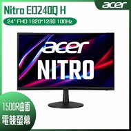 【10週年慶10%回饋】ACER 宏碁 Nitro ED240Q H 曲面護眼螢幕 (24型/FHD/HDMI/VGA/VA)