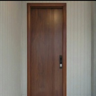 Daun Pintu Kayu Merbau Minimalis
