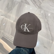 CalvinKleinJeans444 Classic CK Embroidered Gray Baseball Cap