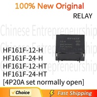 1~5 PCS RELAY HF161F-12-H HF161F-24-H HF161F-12-HT HF161F-24-HT [4P20A set normally open] in stock/Q