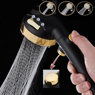 High Pressure Shower Head Pressurized Spray Nozzle Bathroom supplies 3 Modes Handheld Adjustable Water Saving ShowerHea