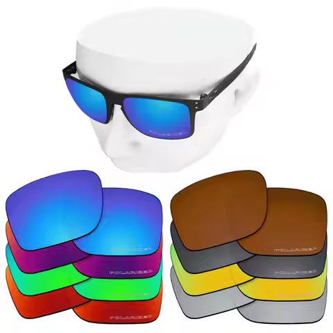 OOWLIT Anti-Scratch Polycarbonate Replacement Lenses for-Oakley Holbrook Metal OO4123 Etched Anti-sa