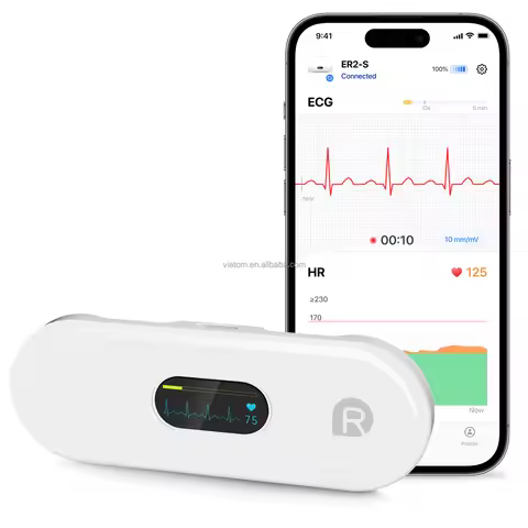 Viatom Pocket Ecg Monitor Ai Analysis Unlimited Storage and Share Report Wireless Ecg Holter Monitor