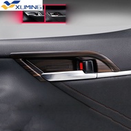 Xuming ของตกแต่งภายในรถยนต์,ชุดคลุมมือจับประตูทำจากคาร์บอนไฟเบอร์สำหรับ Toyota Camry ปี2018 2019 2020 8th XV70