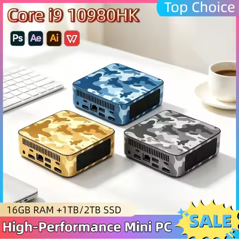 Portable Ultra Thin Mini Pocket PC Intel Core i9 10980HK Office Desktop PC 16GB DDR4 RAM 1TB 2TB SSD
