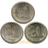 Malaysia RM1 Coin | 1980, 1981 & 1986 | Parliament Building Design | Rare Old Coins