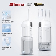 Simmo Portable Water Flosser Teeth Cleaner Wireless Oral Irrigator 3-Speed ​​Rinsing Mode Rechargeab