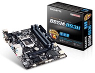 1150/MAINBOARD/GIGABYTE GA-B85M-DS3H/DDR3/แรม4ช่อง มีขั้ว HDMI