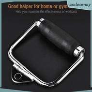 [AmlesoMY] Handle Single, Cable Attachment Accessories, Triceps Rubber Grip, Gym Attachment Handle, 