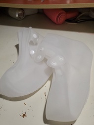 TPE-910 防水防雨鞋套/全新未拆/矽膠/PVC材質防水防滑雨鞋套/帶扣子加強固定款