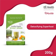 Morlife Alkalising Wheat Grass Powder (Certified Organic) 200g